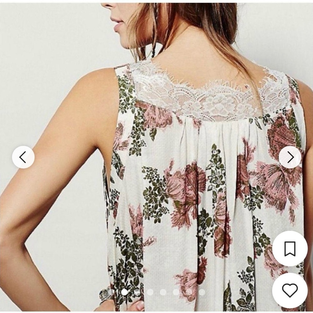 Free People Pink and Babydoll Dress/Tunic with Plunge Neckline - Picture 5 of 13